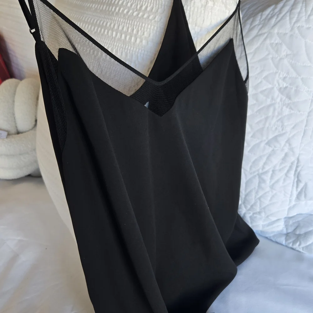 Babaton Black Mesh Camisole Top - Picture 3 of 6